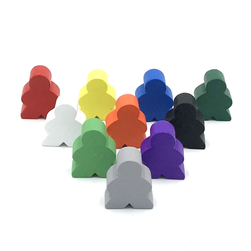 Board Game Multiplayer - 10Pieces Big Size 20*23*10mm Wooden Humanoid