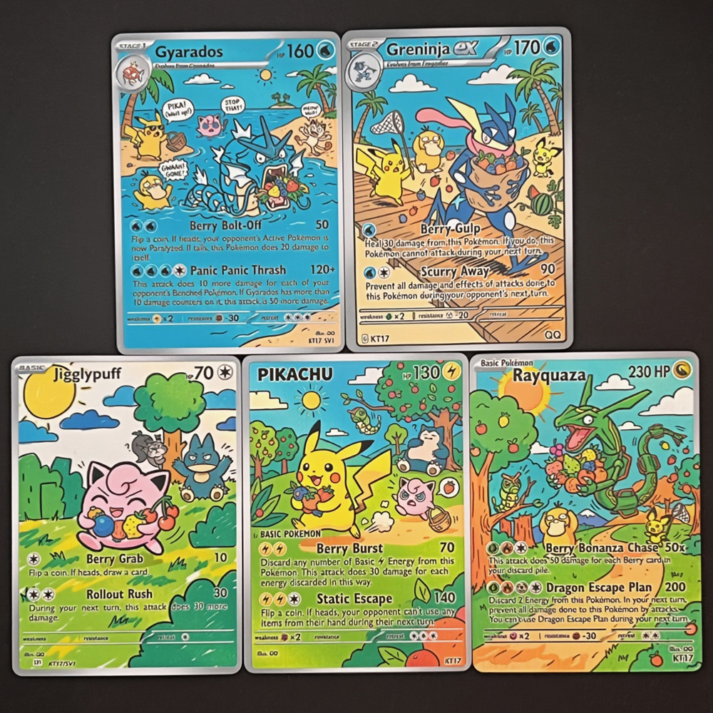 Board Game Pokemon - Pokemon Cards Gyarados Greninja Jigglypuff Rayquaza