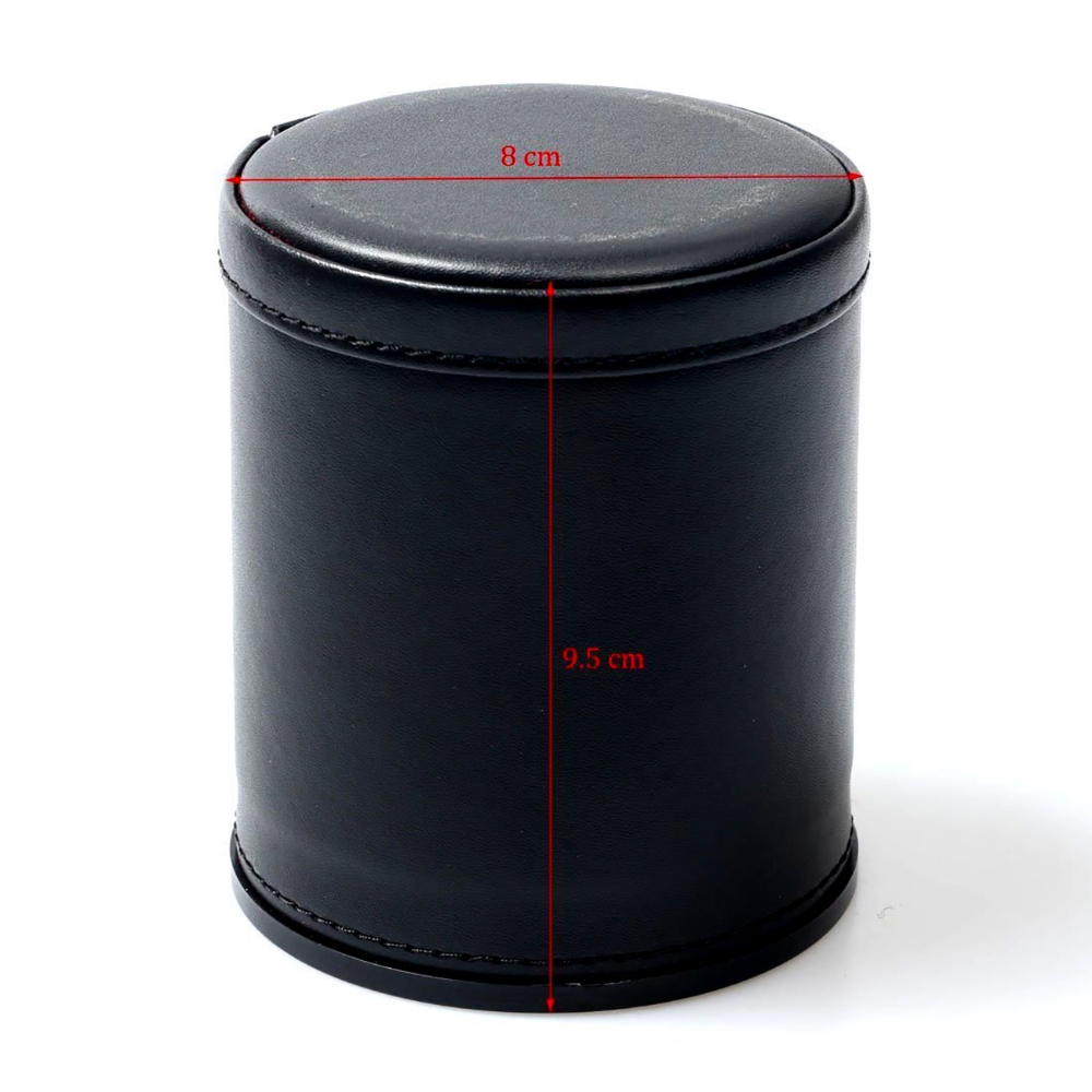 Leather Dice Cup Set with 6 Do - Board Game Yahtzee ulasan dan harga