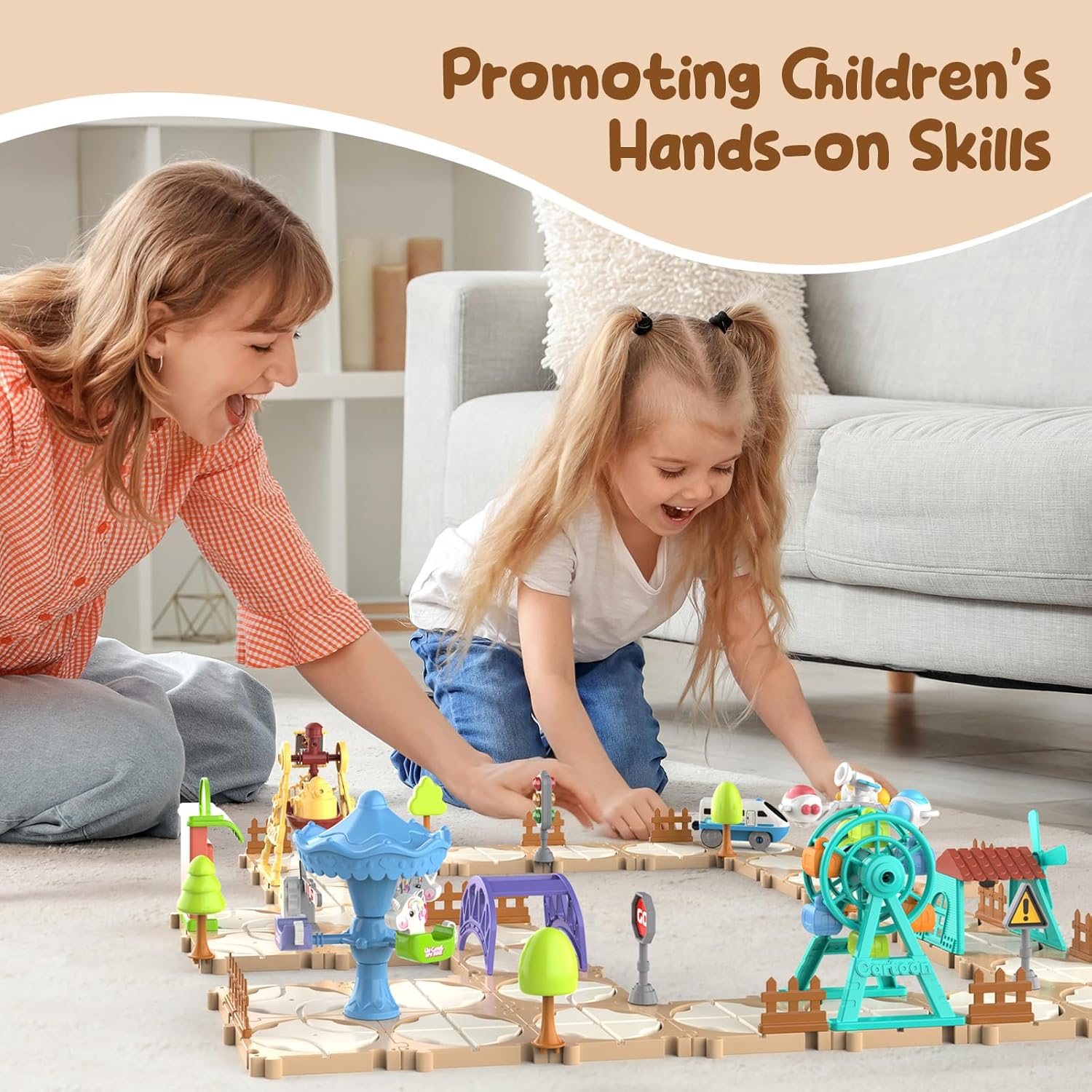 DIY Puzzle Track Car Set Assem - Board Game For Kids ulasan dan harga