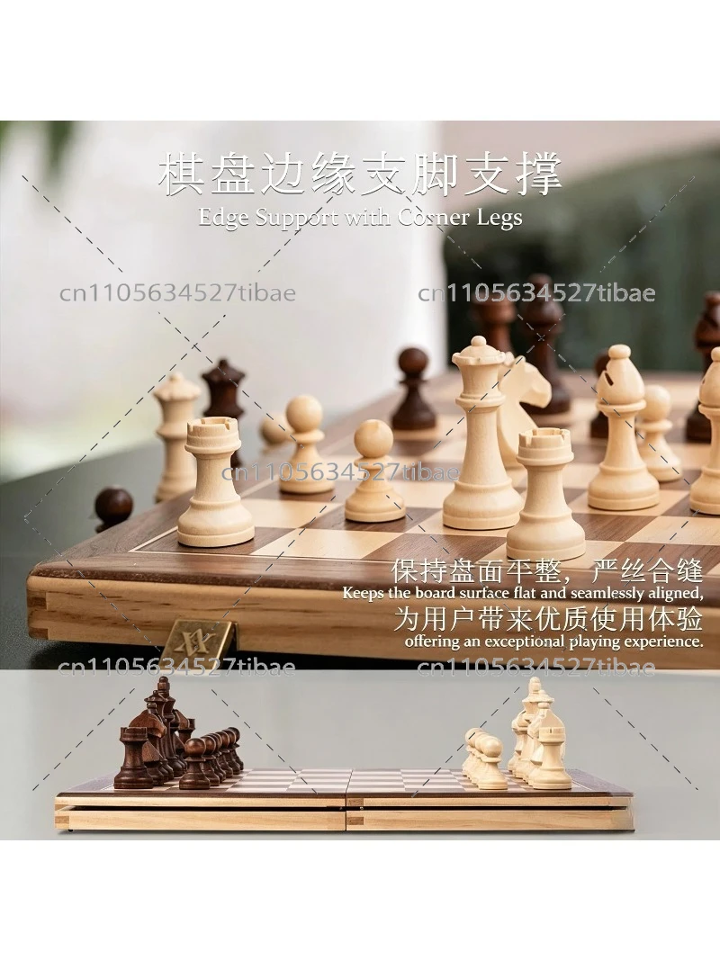 Magnetic Chess Set Solid Wood  - Board Game Hotel ulasan dan harga