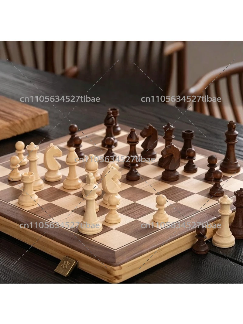Magnetic Chess Set Solid Wood  - Board Game Hotel ulasan dan harga