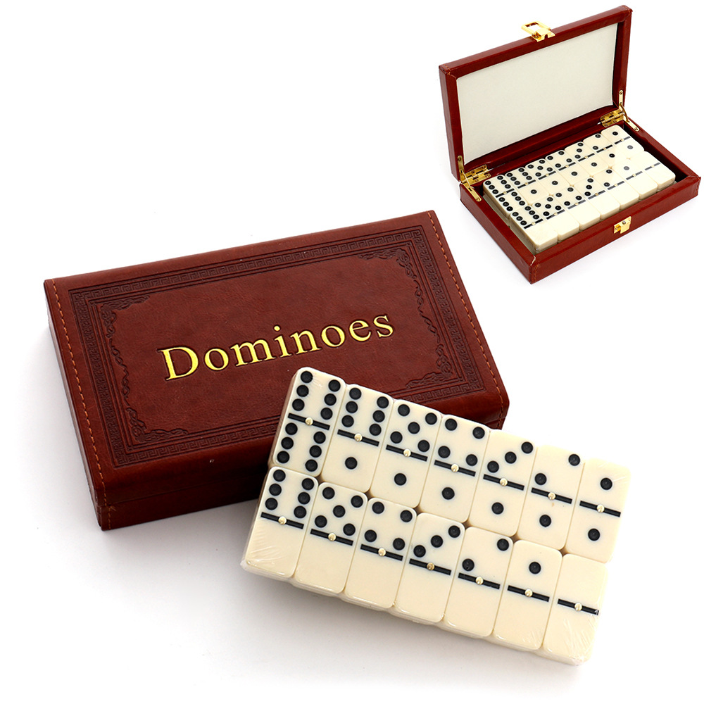 28Pcs Resin Domino Set Classic - Board Game Family ulasan dan harga