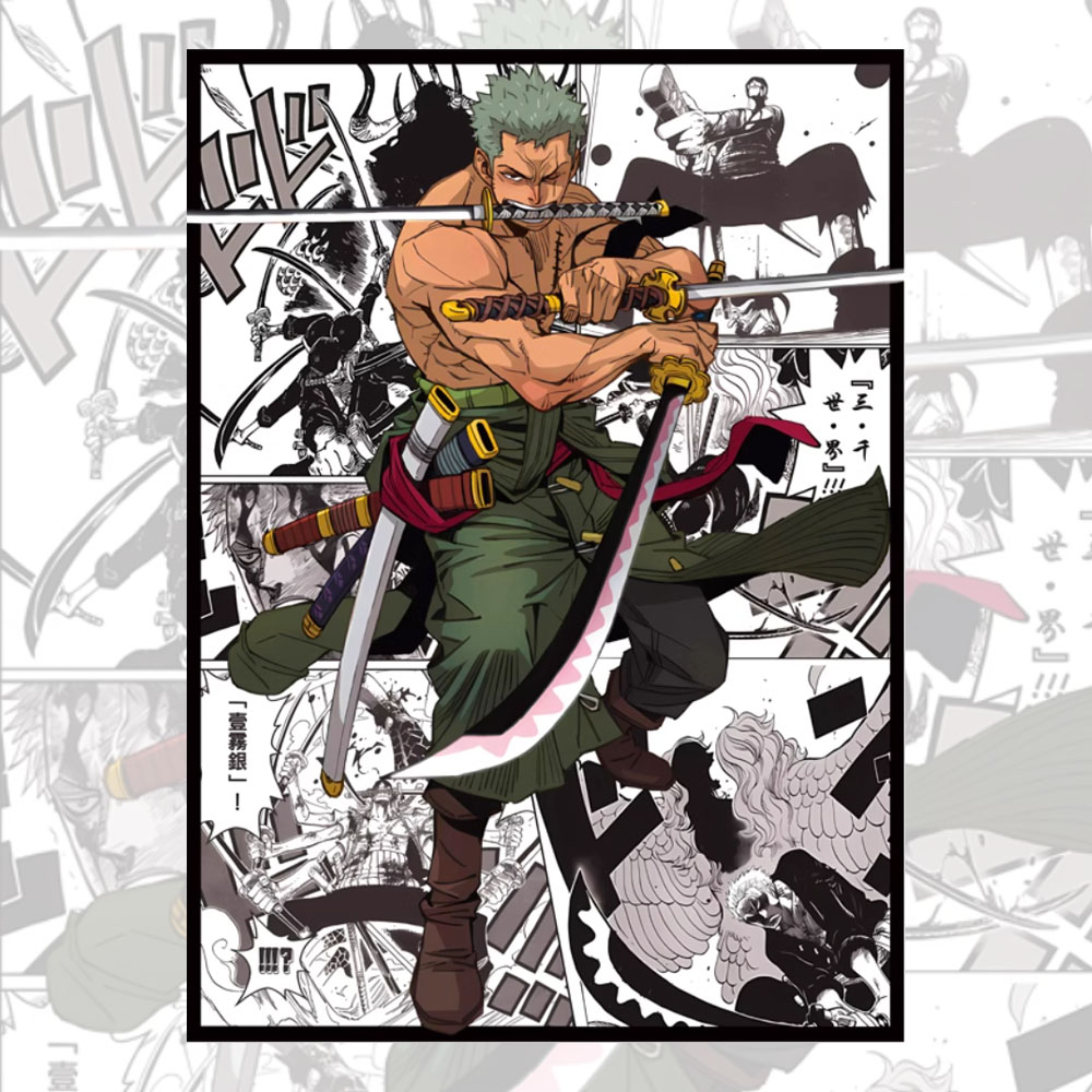 60PCS 66x91mm One Piece Anime  - Board Game Research ulasan dan harga