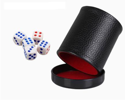 Leather Dice Cup with Lid Gree - Board Game Yahtzee ulasan dan harga