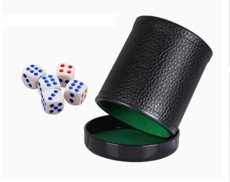 Leather Dice Cup with Lid Gree - Board Game Yahtzee ulasan dan harga