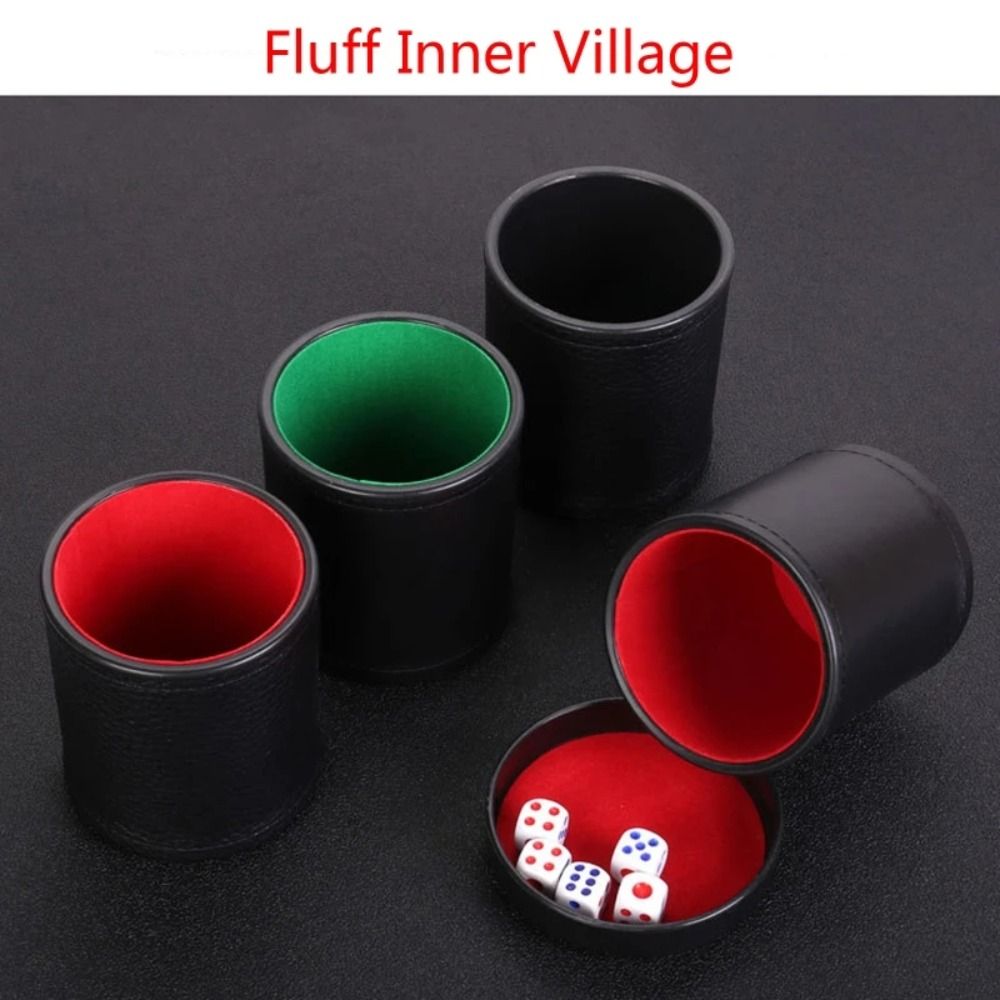 Leather Dice Cup with Lid Gree - Board Game Yahtzee ulasan dan harga