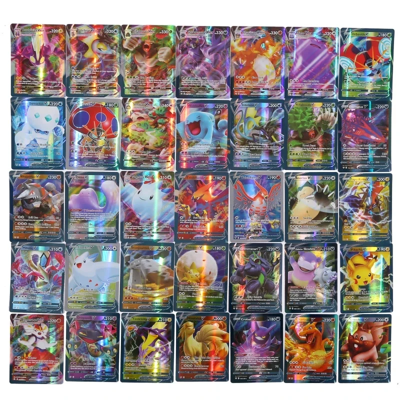 60/100Pcs English Pokemon Card - Board Game Pokemon ulasan dan harga